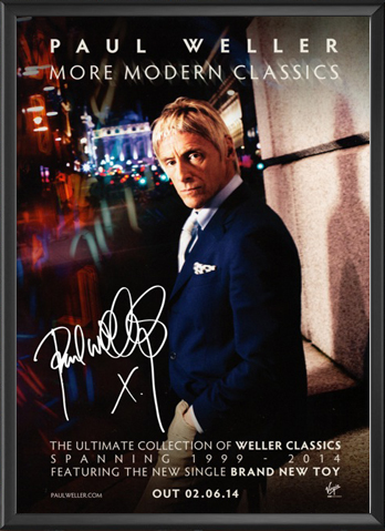 Paul Weller - More Modern Classics Signed Music Print